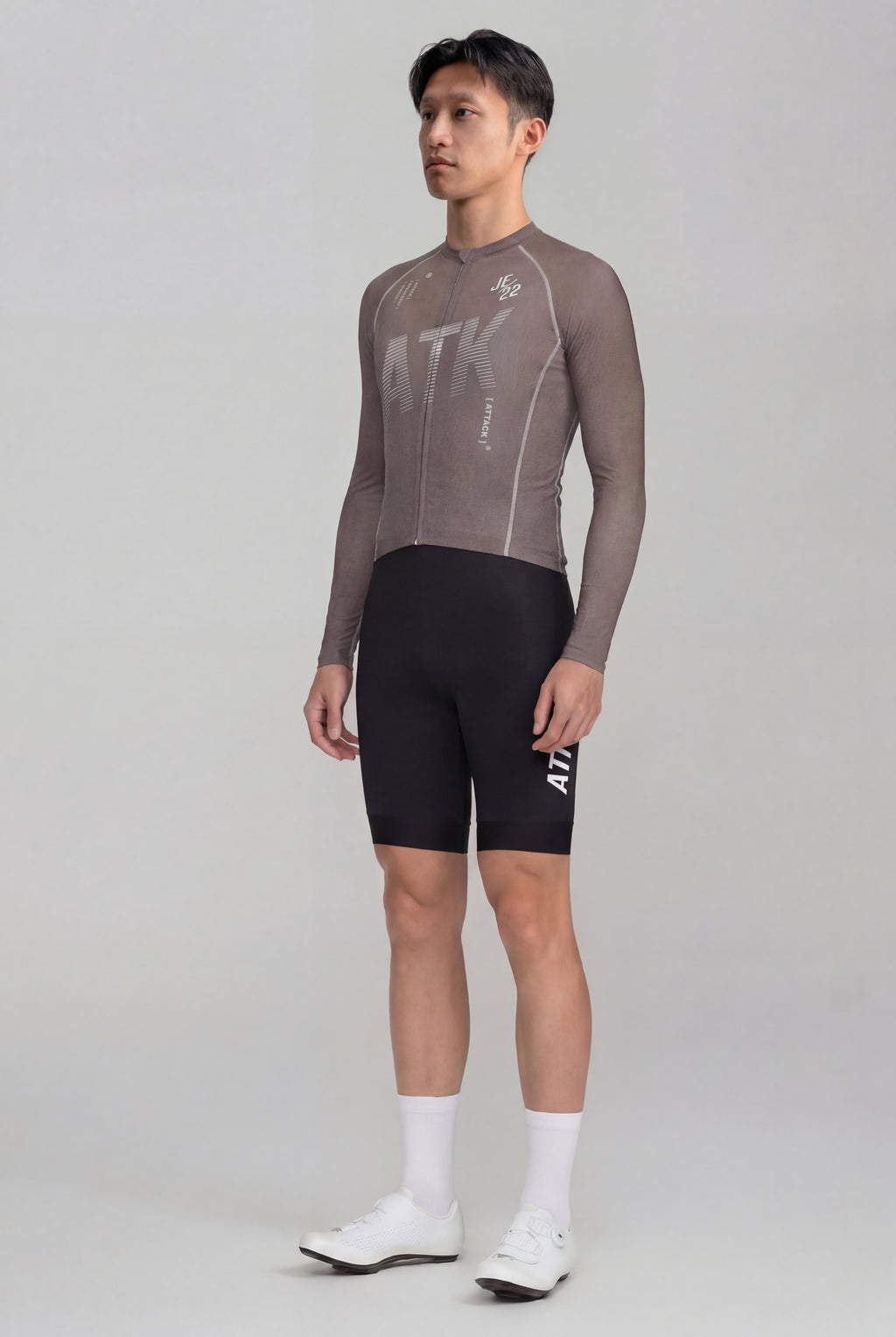 ATK Men_s performance long sleeved jersey- Taupe