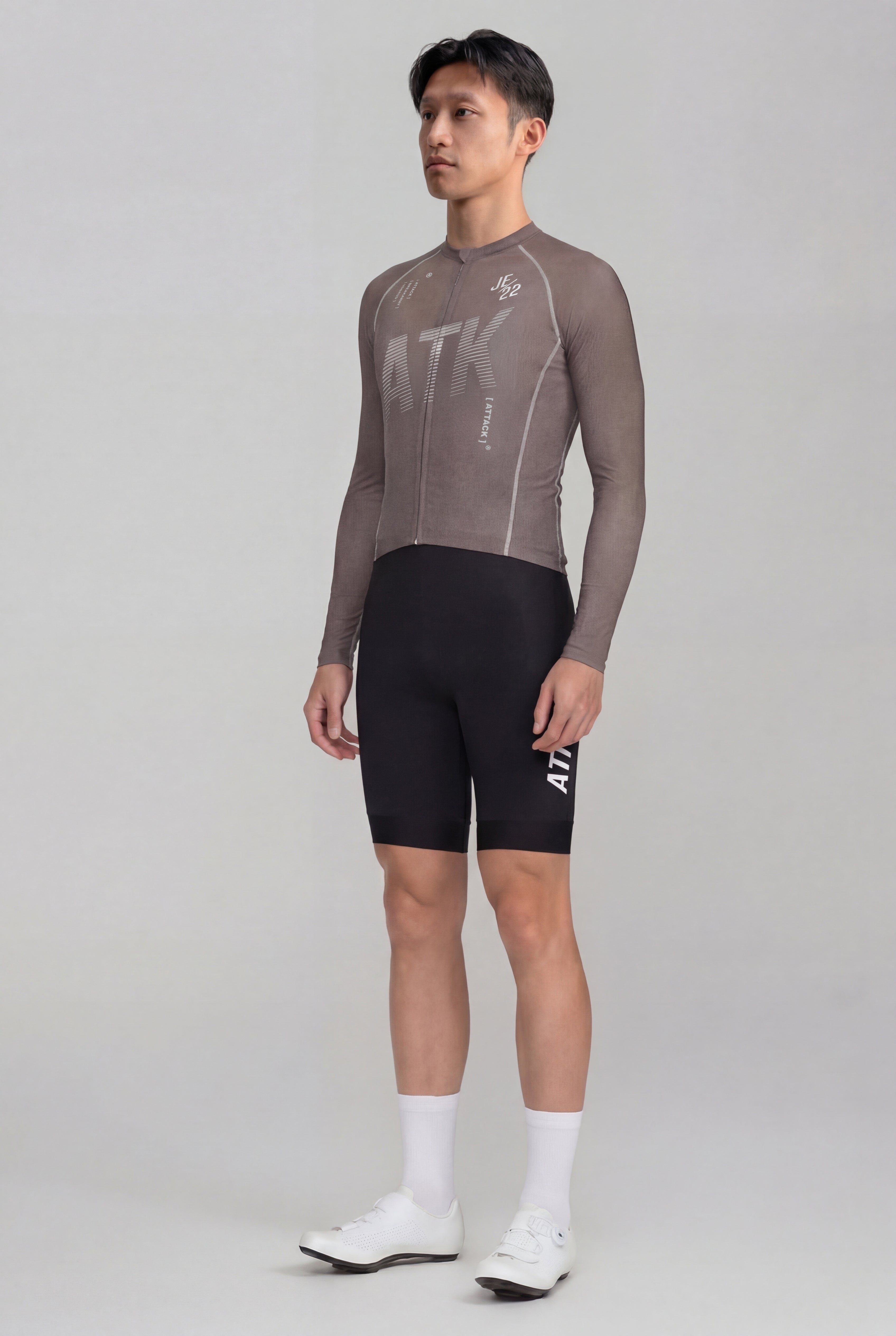 ATK Men_s performance long sleeved jersey- Taupe