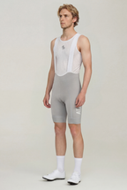 ATK Men_s performance Bib shorts - Light Grey- 3D-Printed Chamois