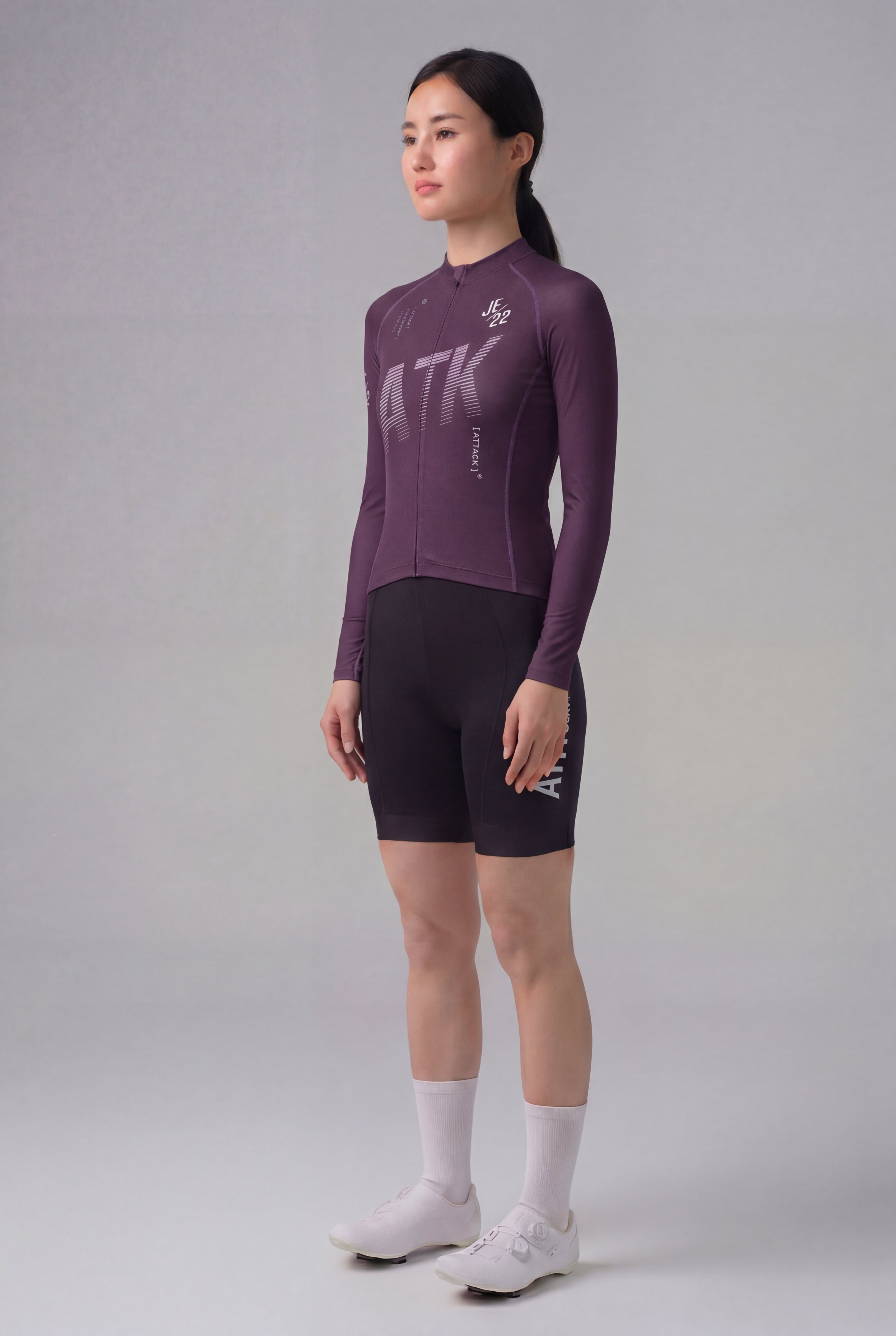 ATK Women_s performance long sleeved jersey- Dark Purple