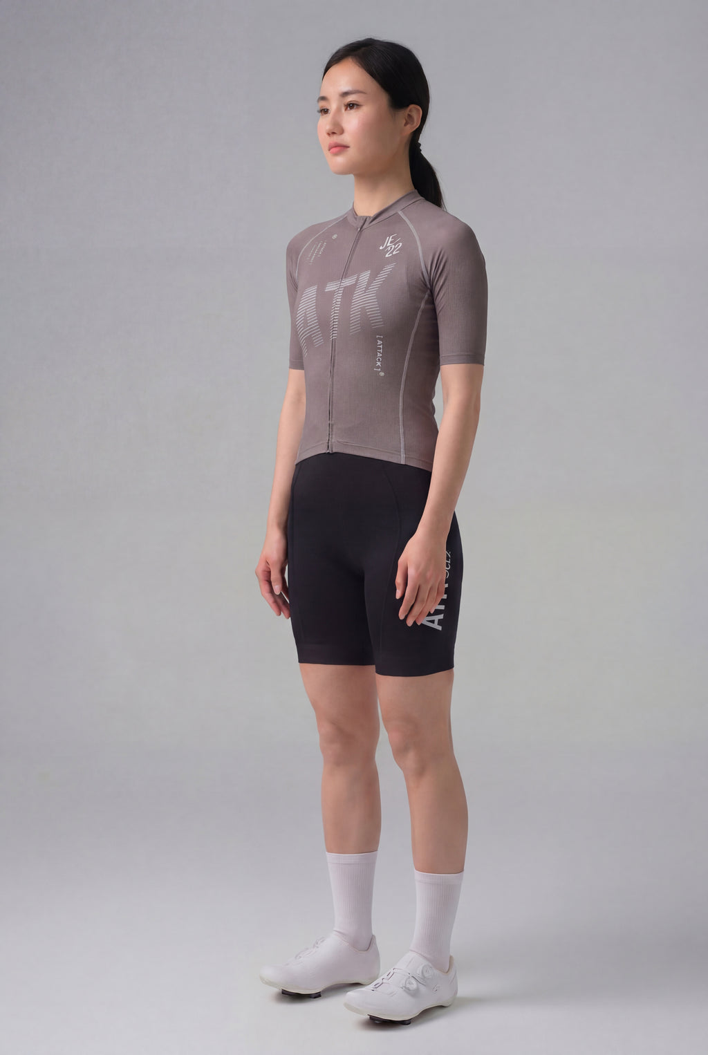 ATK Women_s performance short sleeved jersey- Taupe