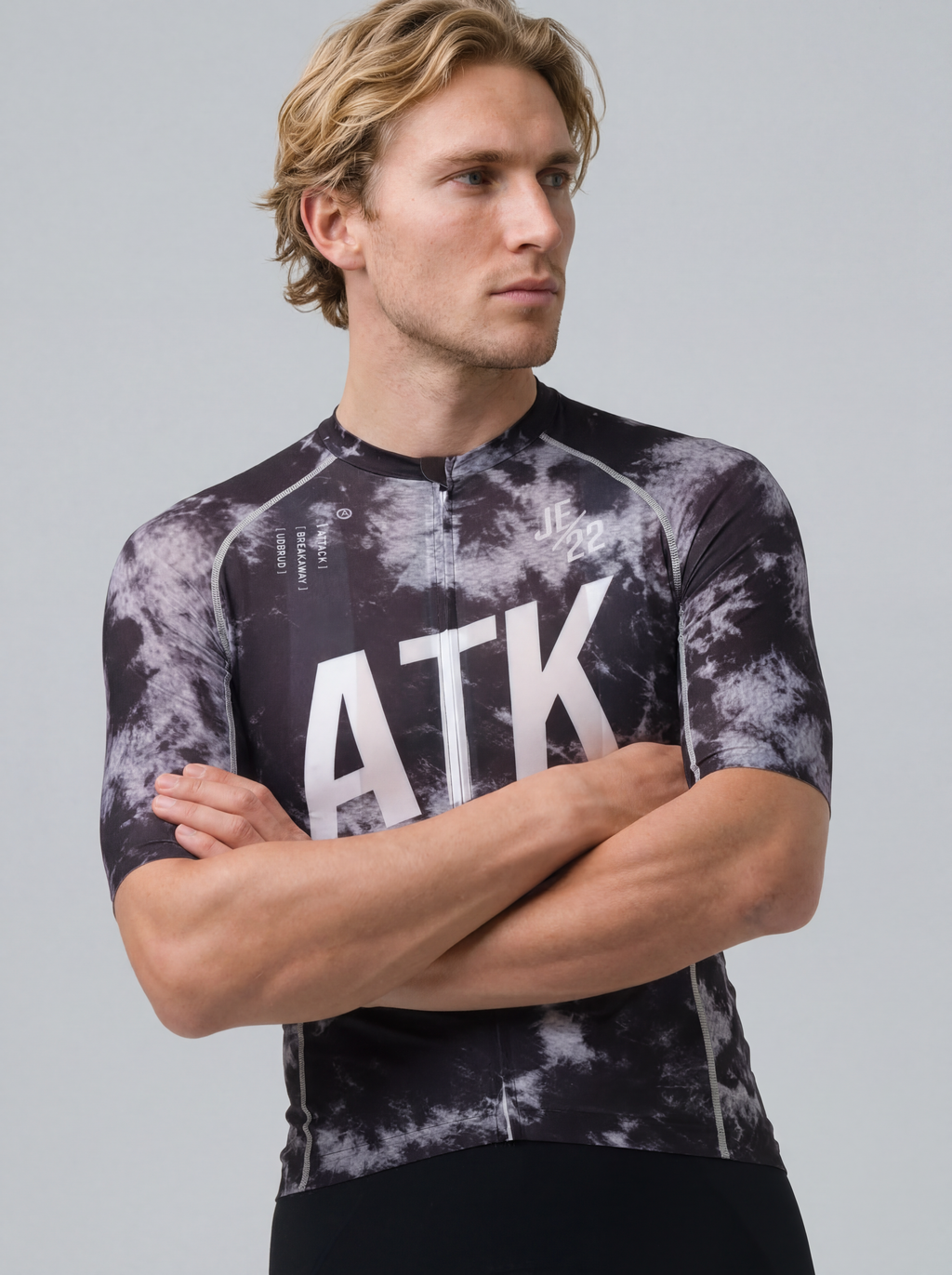 ATK Men_s performance short sleeved jersey- Misty