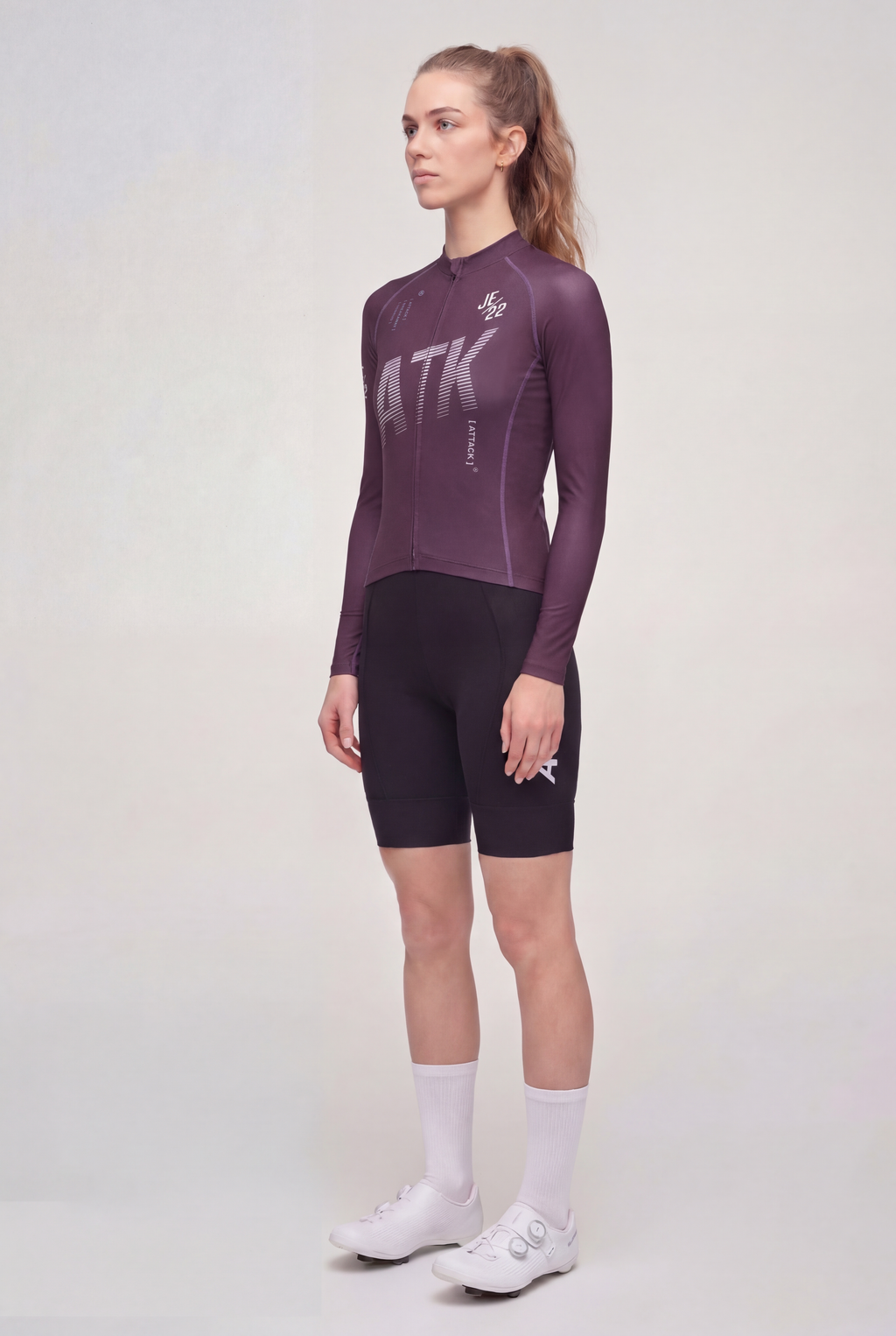 ATK Women_s performance long sleeved jersey- Dark Purple