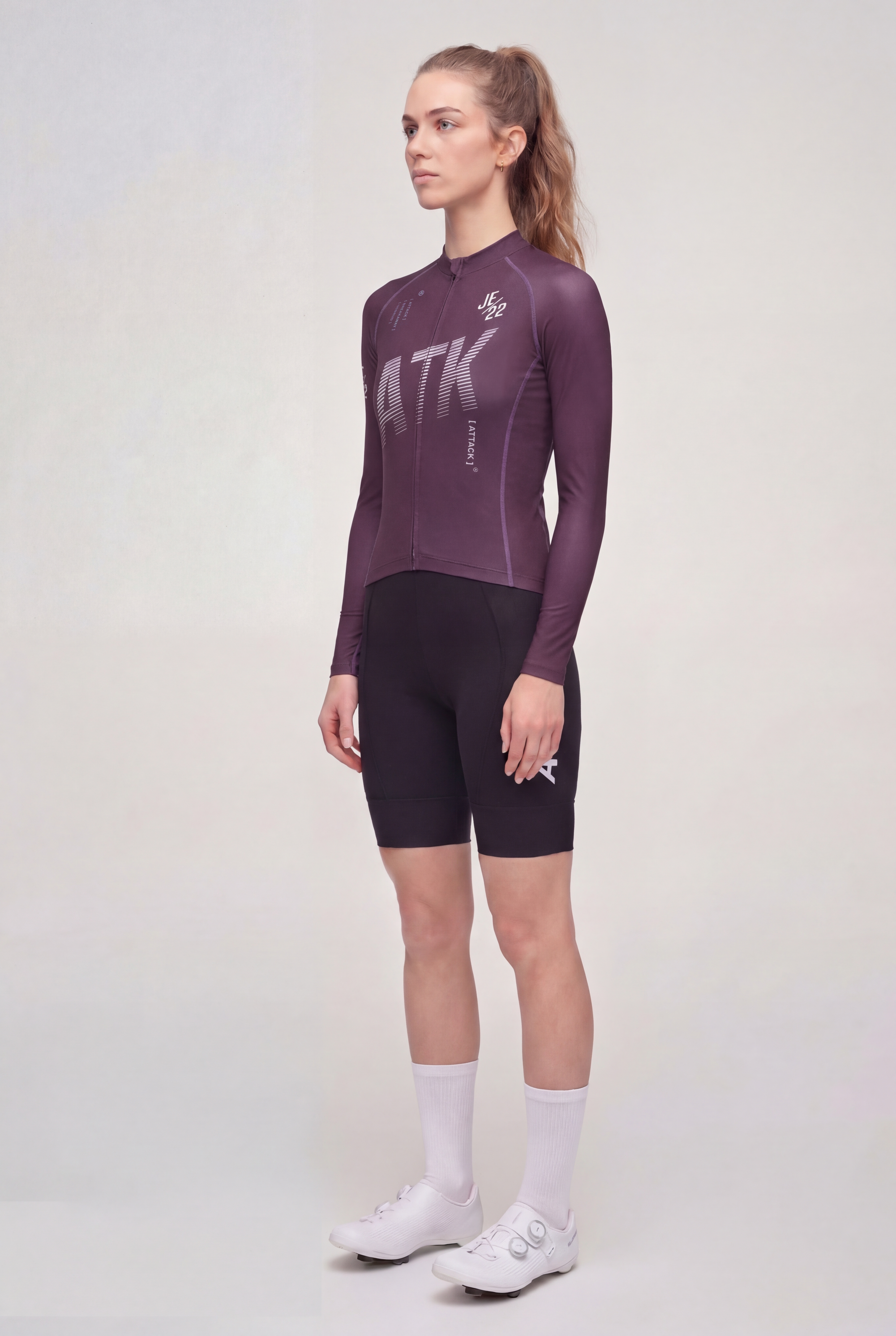 ATK Women_s performance long sleeved jersey- Dark Purple