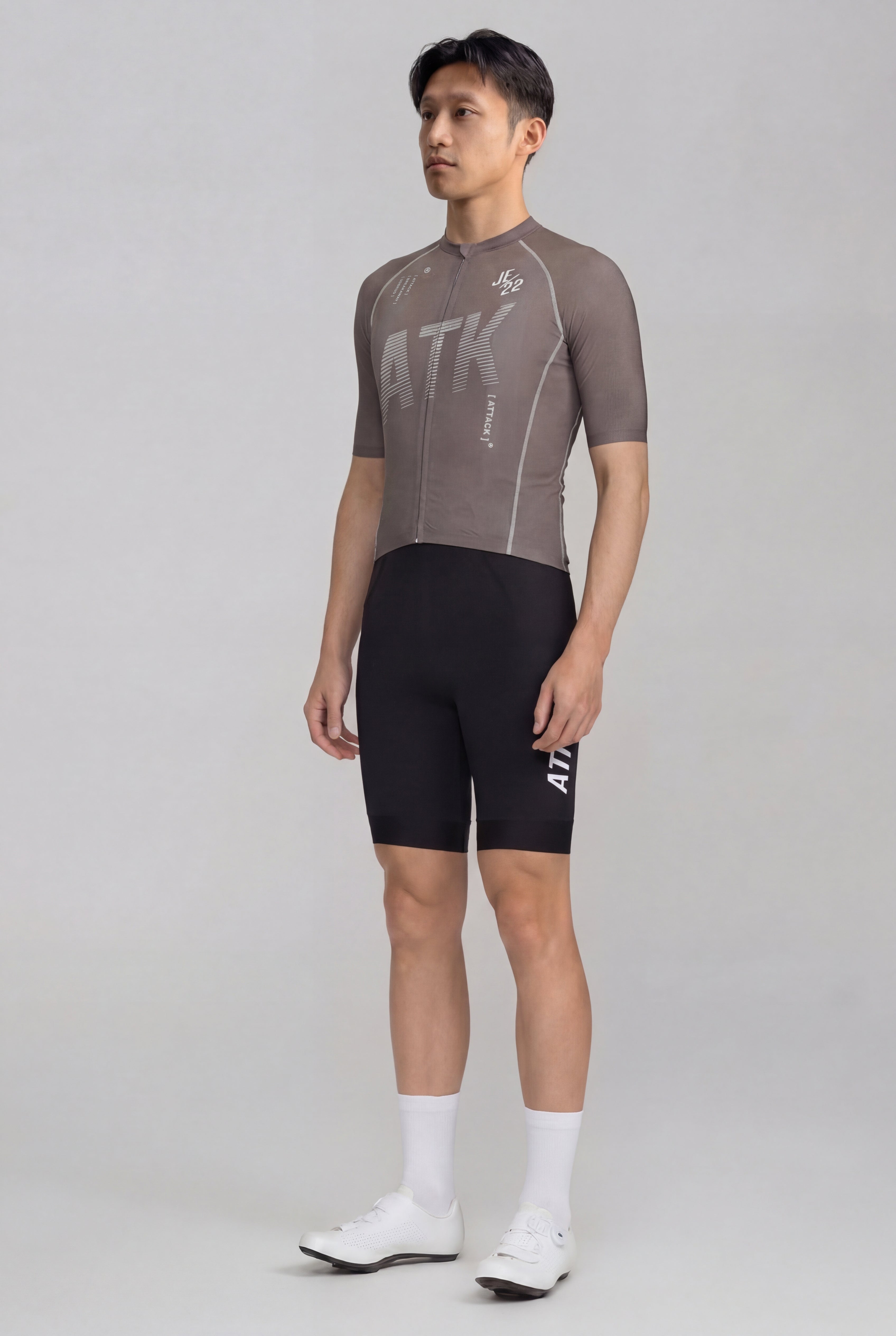 ATK Men_s performance short sleeved jersey- Taupe