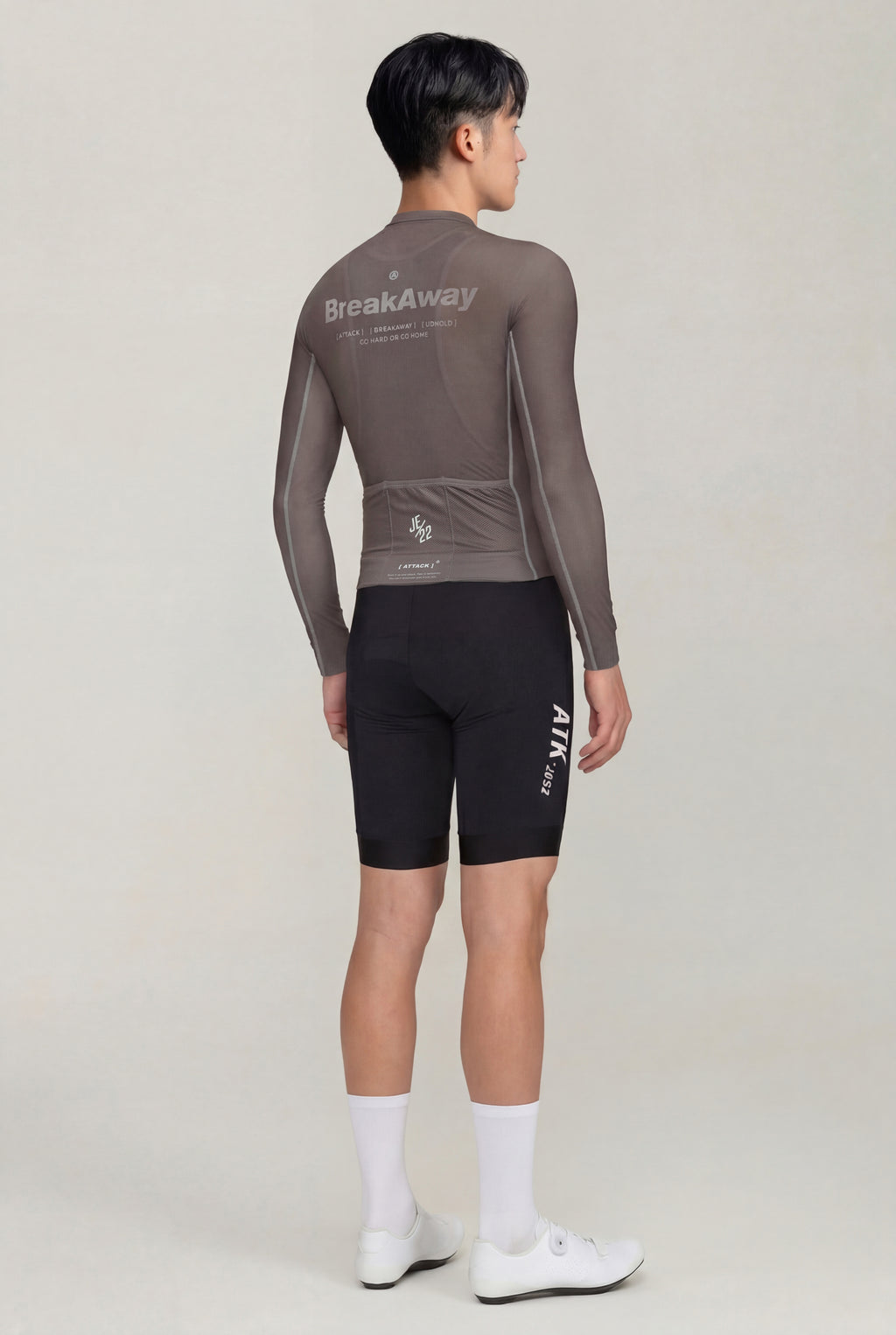 ATK Men_s performance long sleeved jersey- Taupe