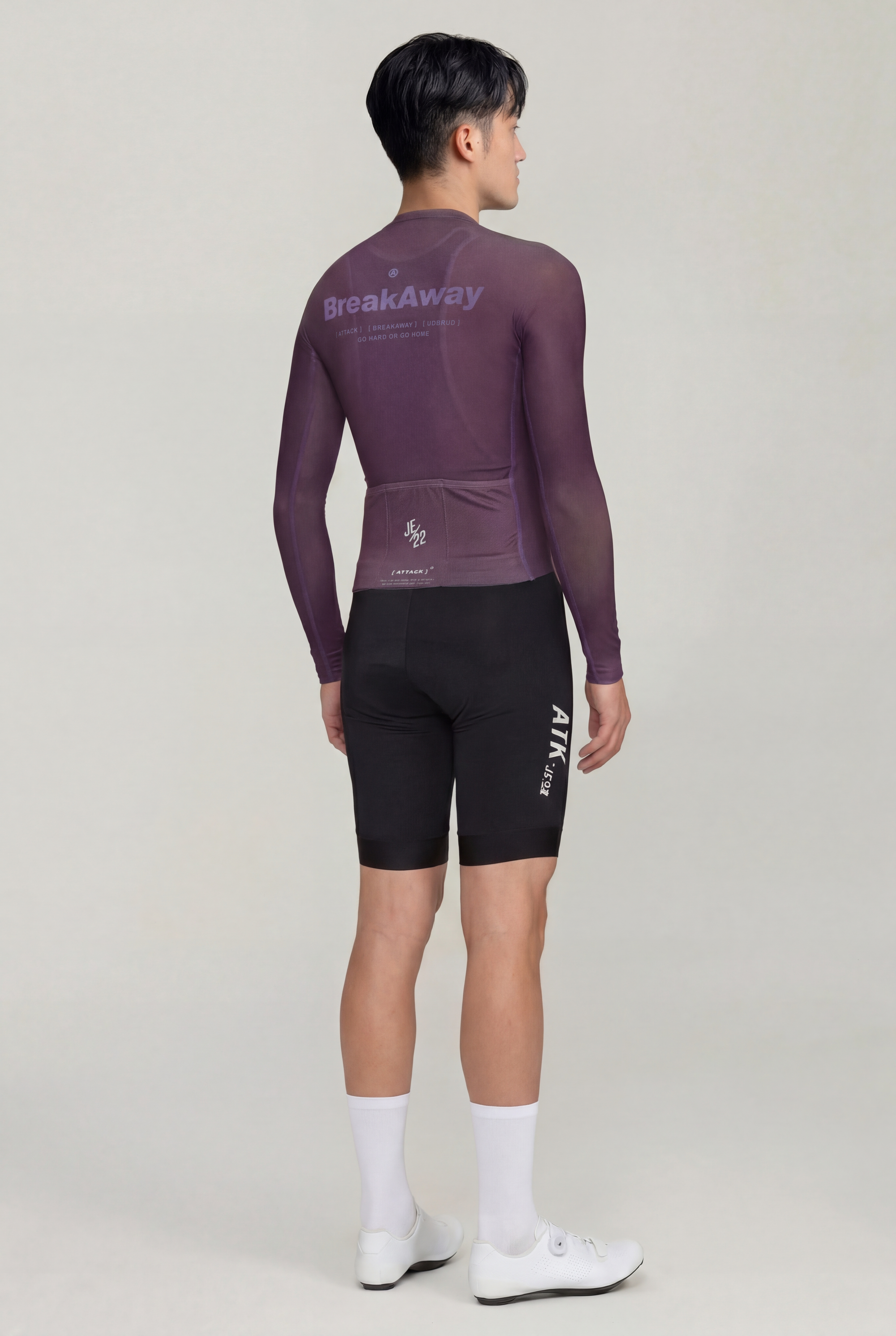 ATK Men_s performance long sleeved jersey- Dark Purple