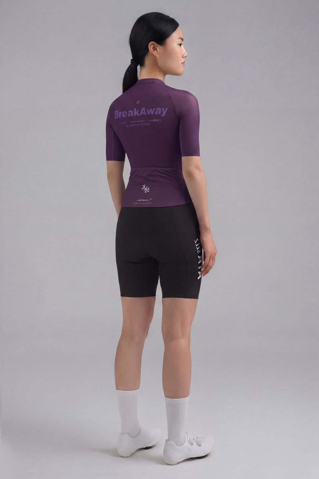 ATK Women_s performance short sleeved jersey- Dark Purple