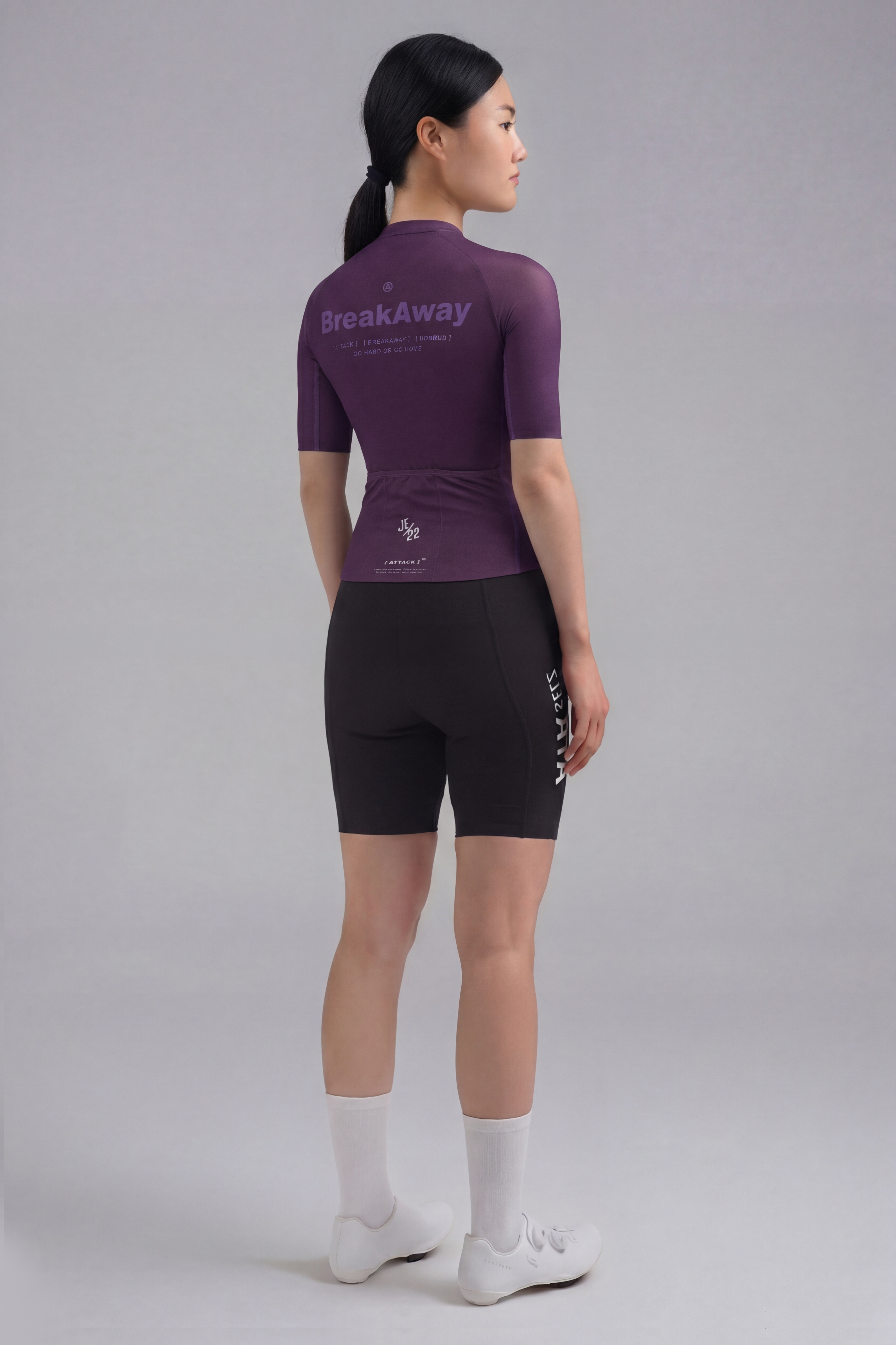 ATK Women_s performance short sleeved jersey- Dark Purple