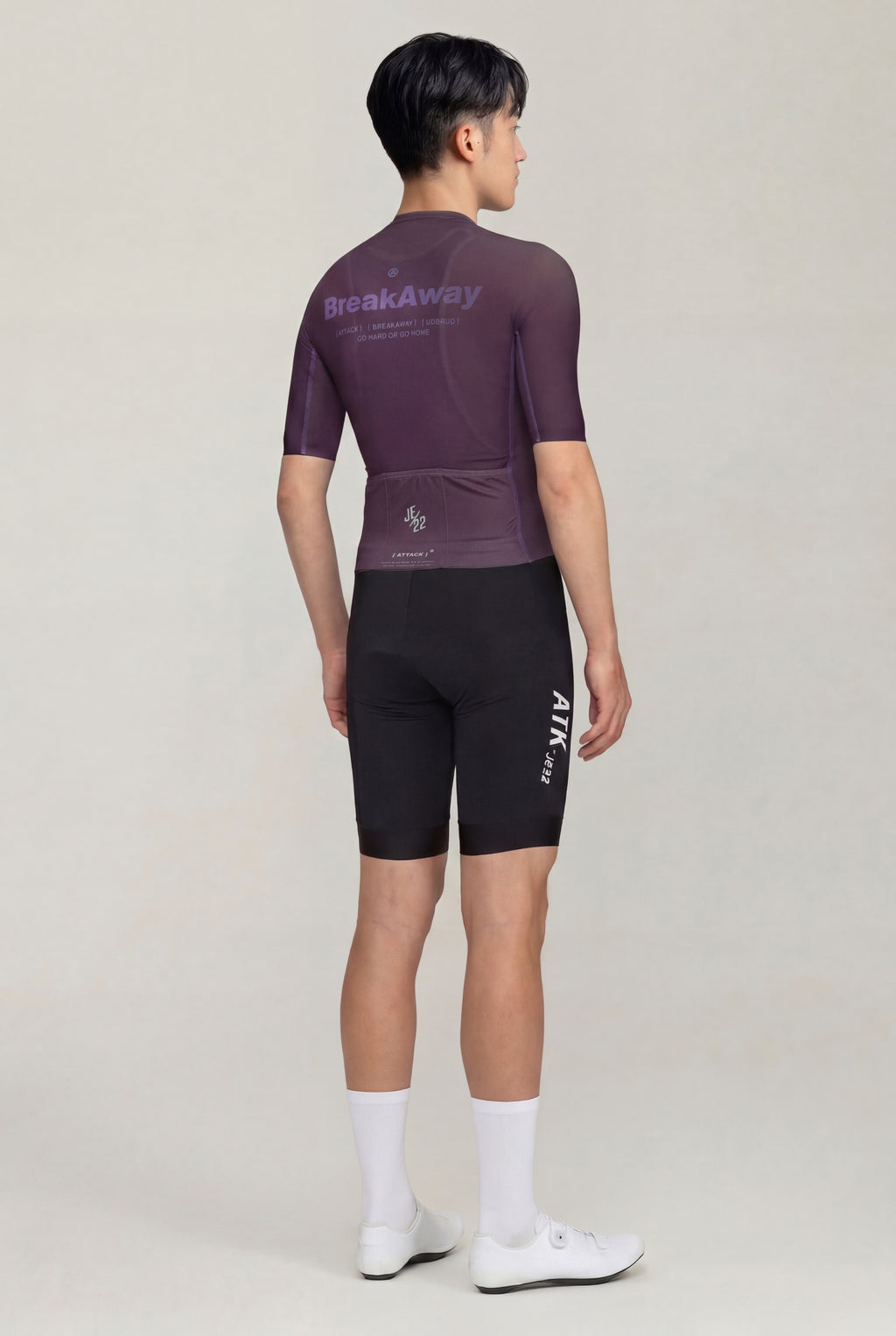 ATK Men_s performance short sleeved jersey- Dark Purple