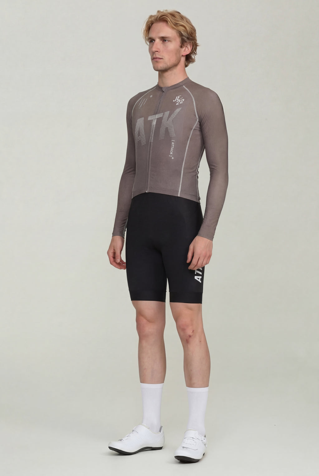 ATK Men_s performance long sleeved jersey- Taupe
