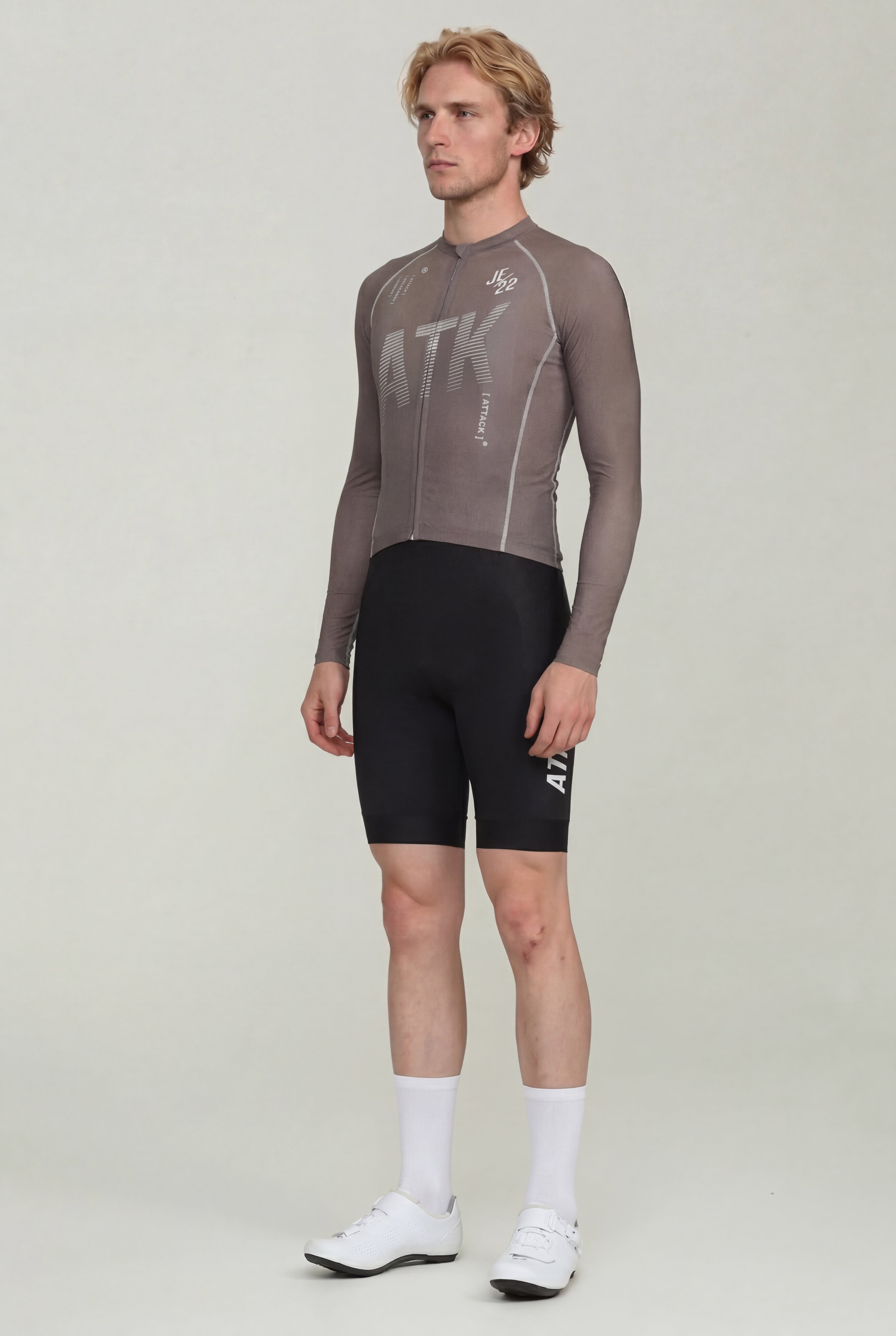 ATK Men_s performance long sleeved jersey- Taupe
