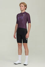 ATK Men_s performance short sleeved jersey- Dark Purple