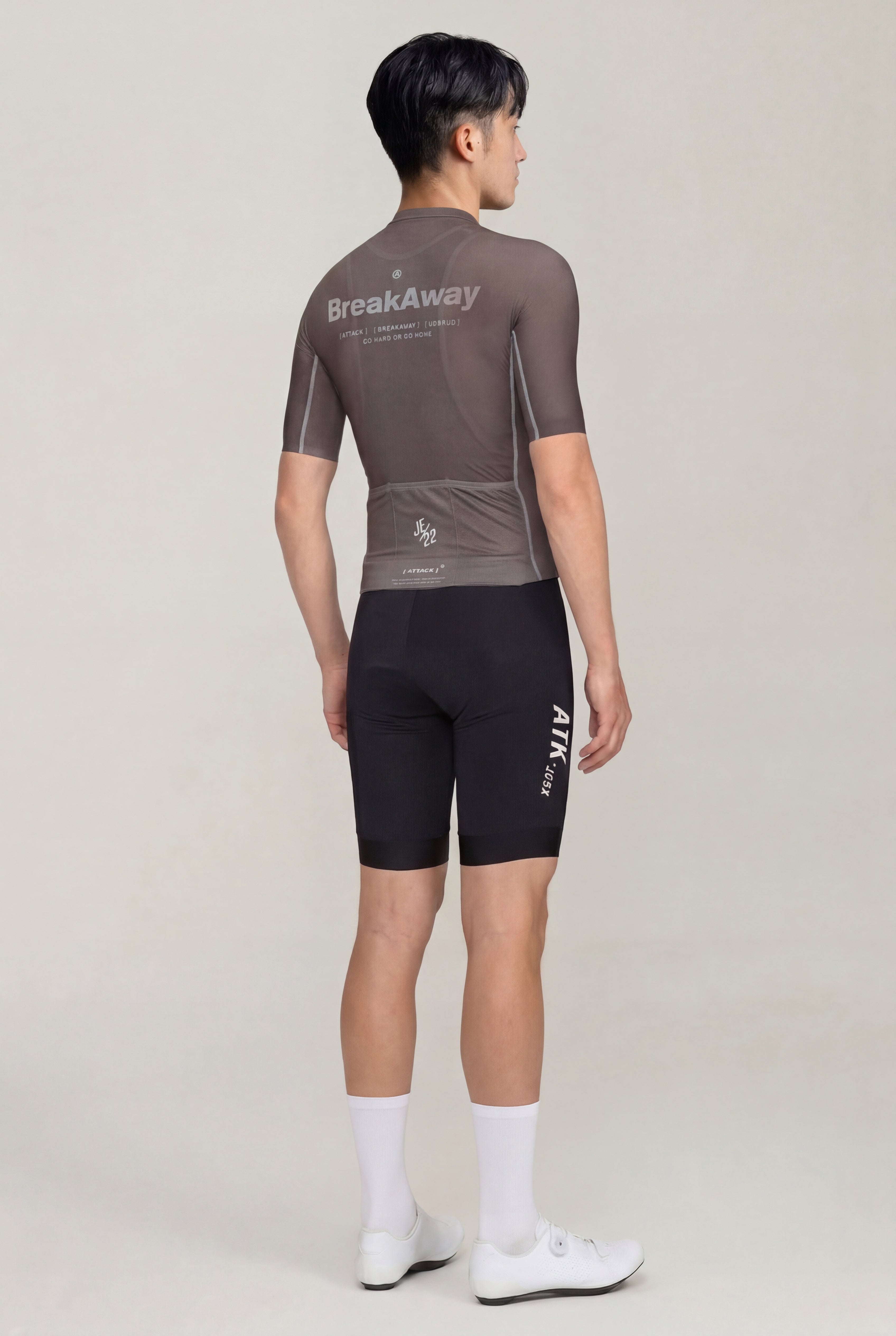 ATK Men_s performance short sleeved jersey- Taupe