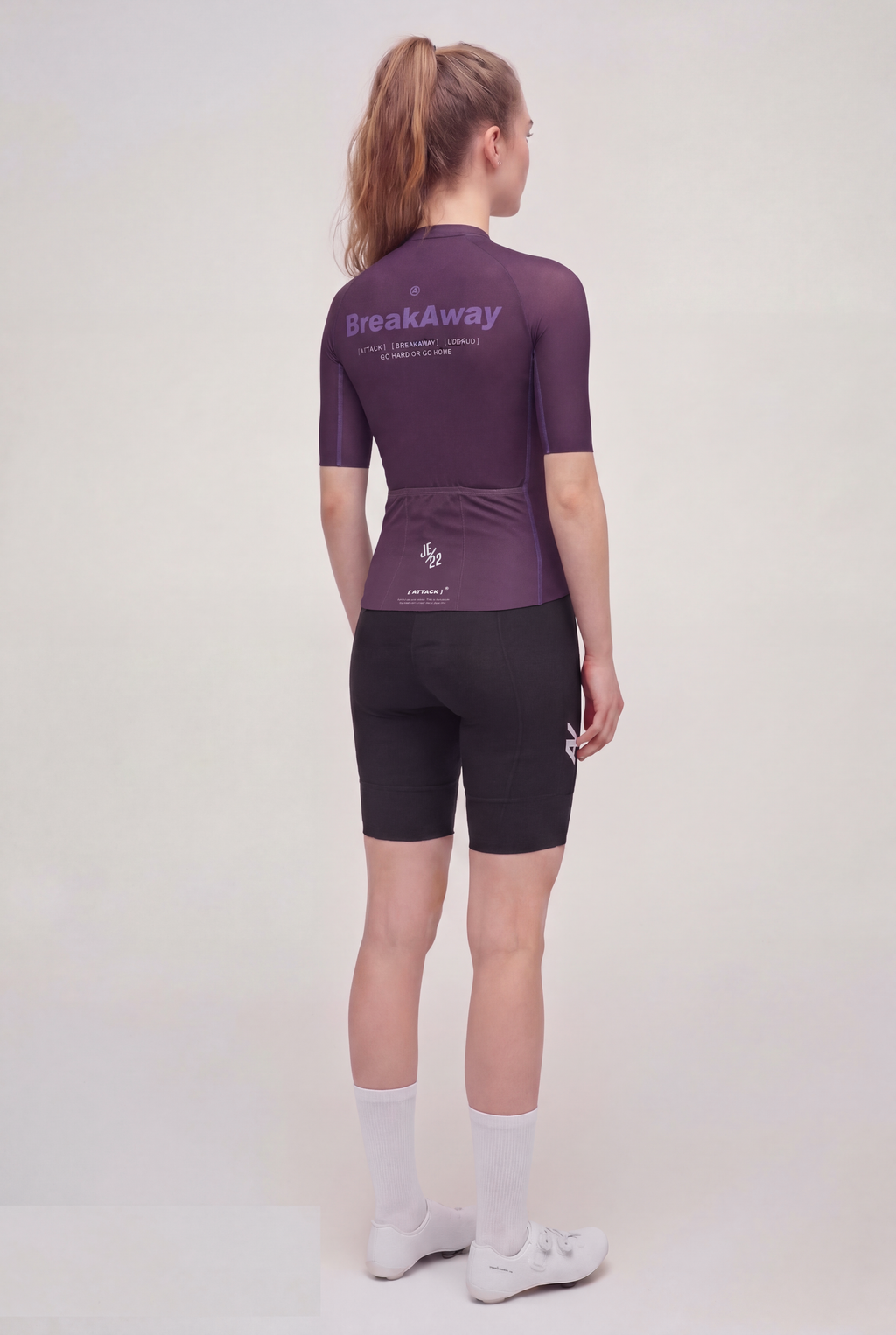 ATK Women_s performance short sleeved jersey- Dark Purple