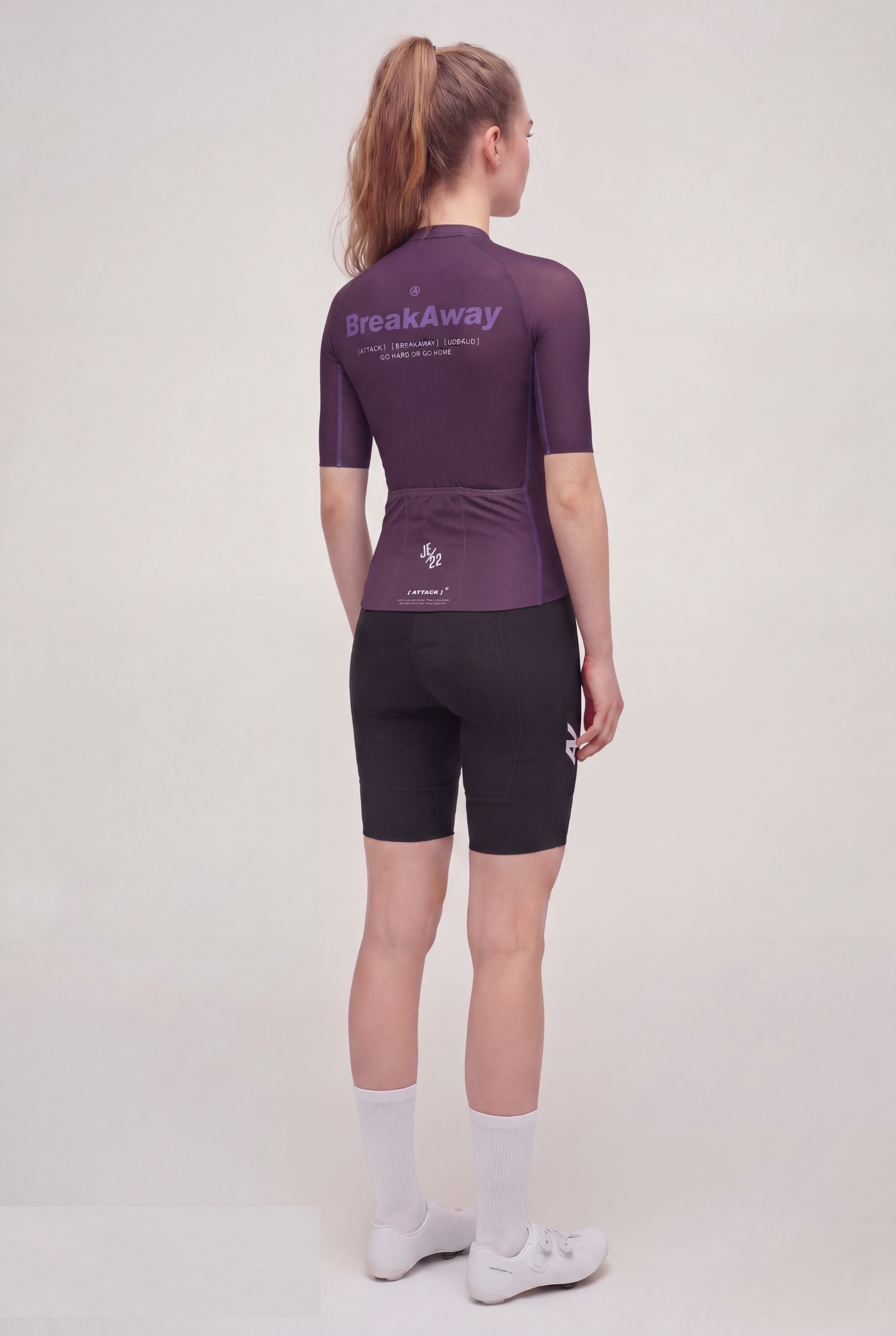 ATK Women_s performance short sleeved jersey- Dark Purple