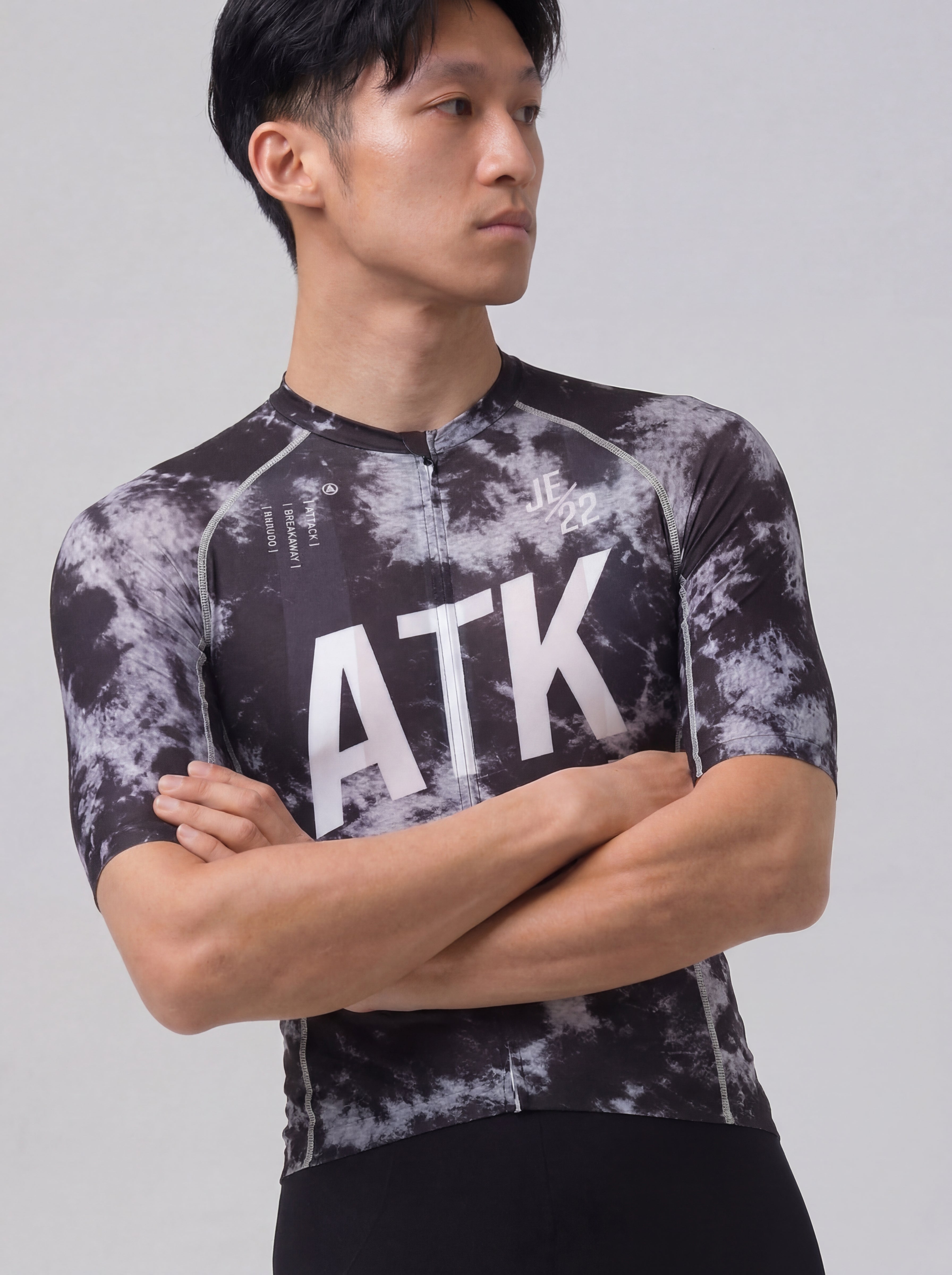 ATK Men_s performance short sleeved jersey- Misty