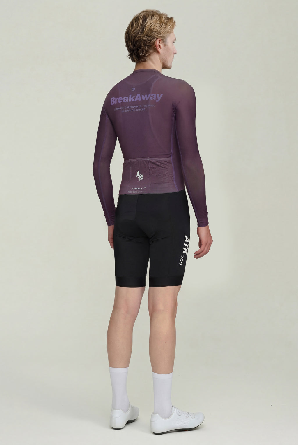 ATK Men_s performance long sleeved jersey- Dark Purple