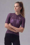 ATK Women_s performance short sleeved jersey- Dark Purple