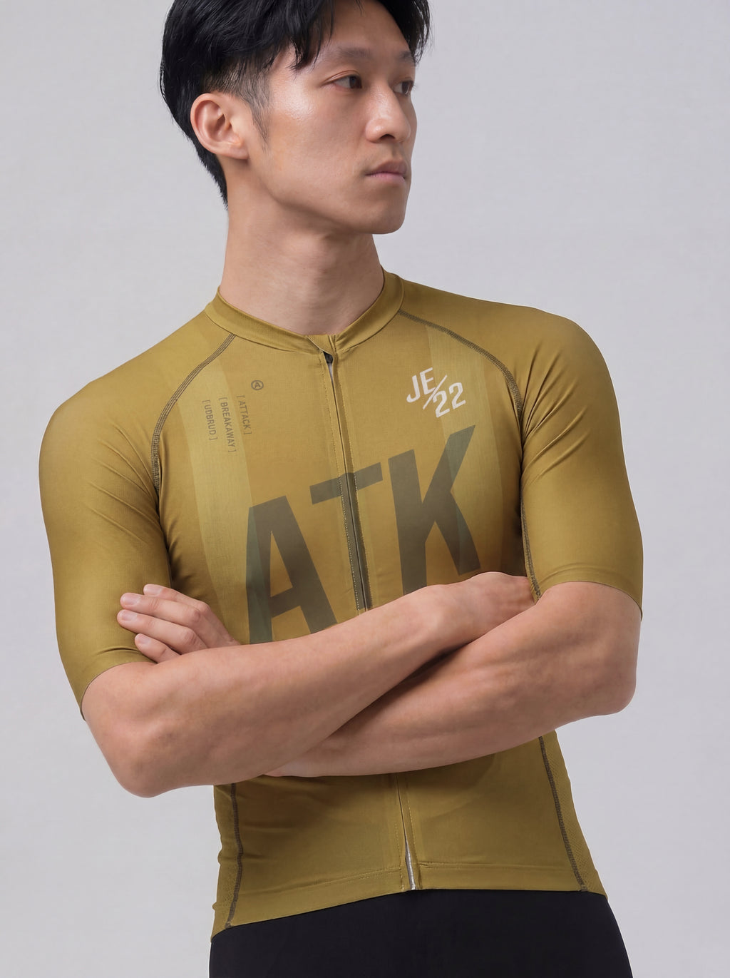 ATK Men_s performance short sleeved jersey- Amber