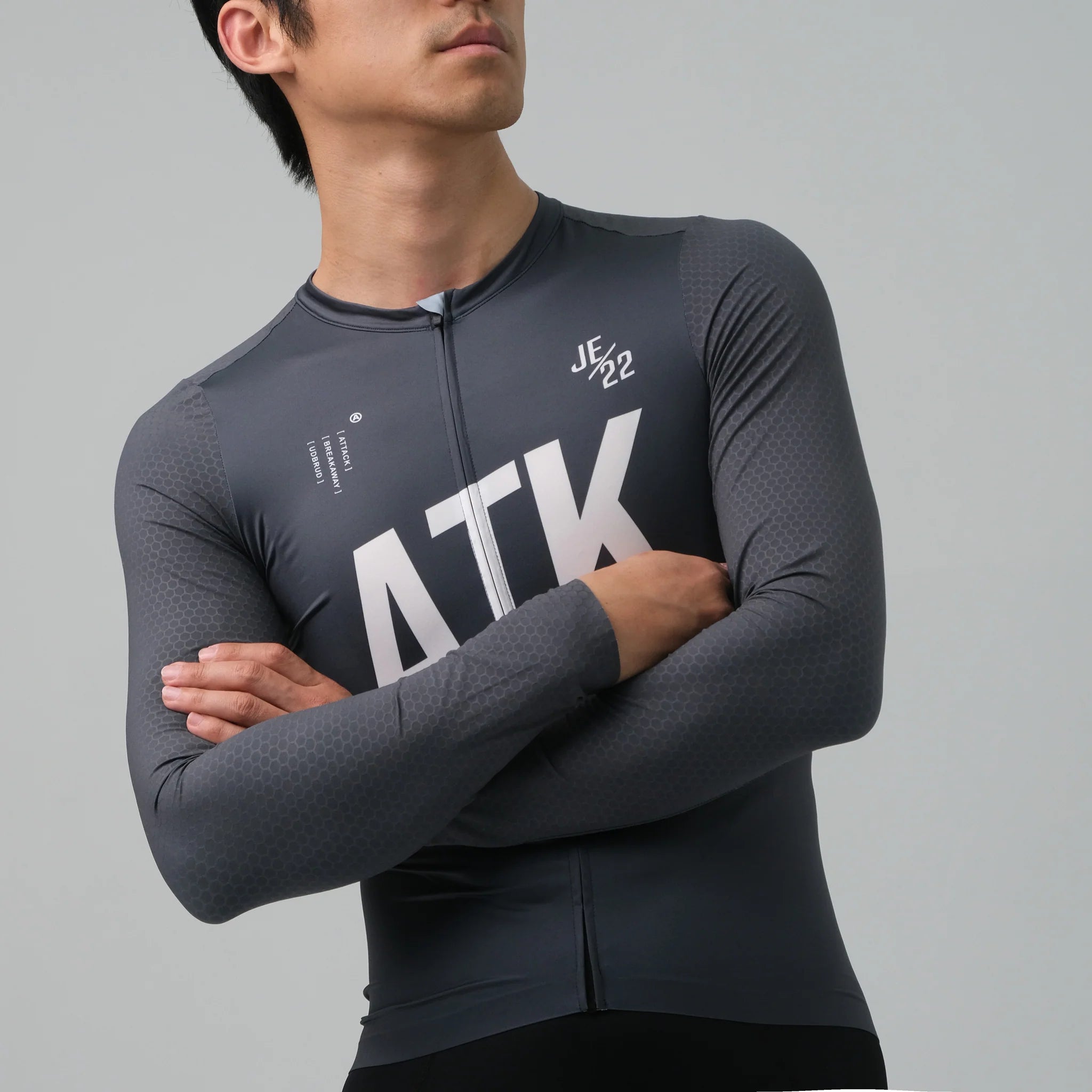 ATK Men's performance long sleeves Jersey - Iron Grey