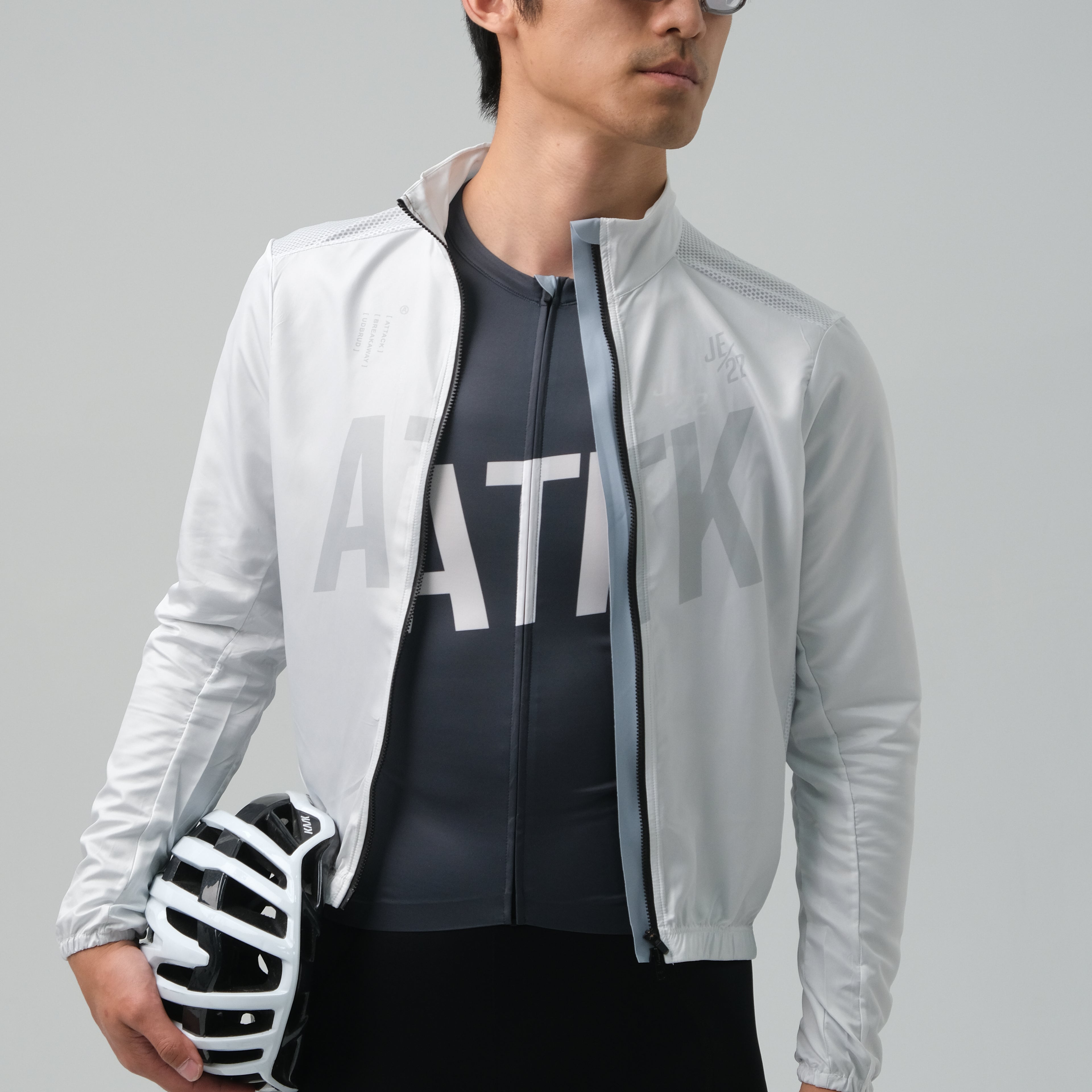 ATK Breakzip Men_s Wind Jackett - Misty White