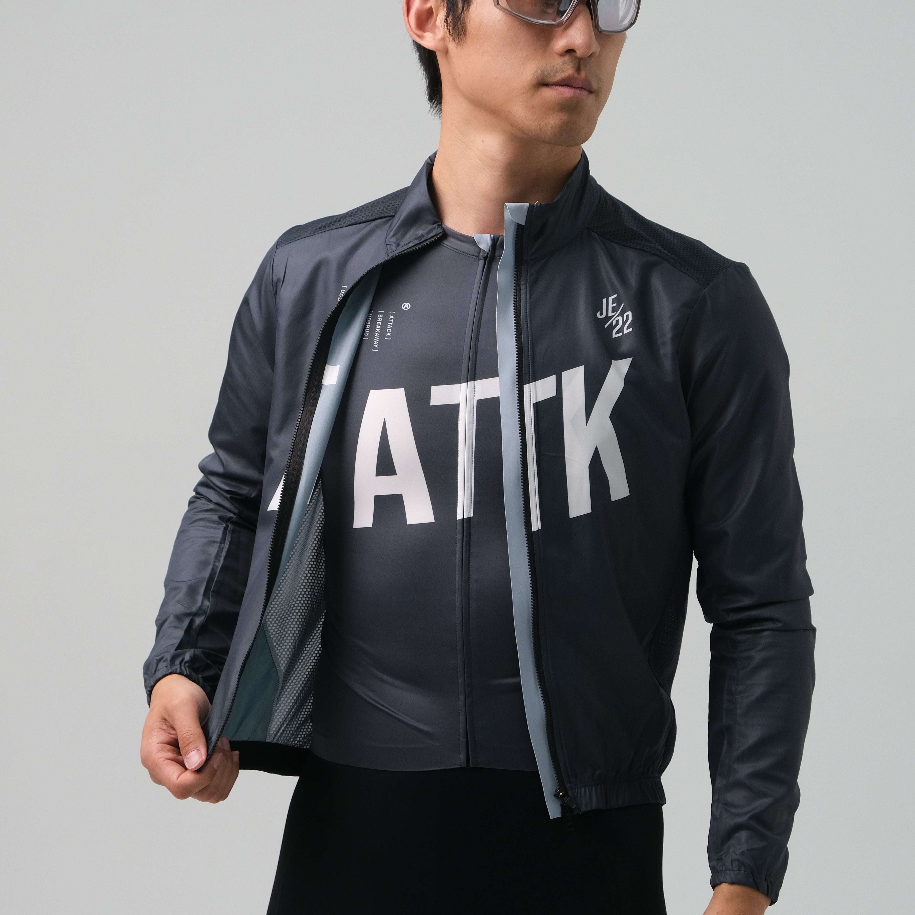 ATK Breakzip Men_s Wind Jacket - Iron Grey