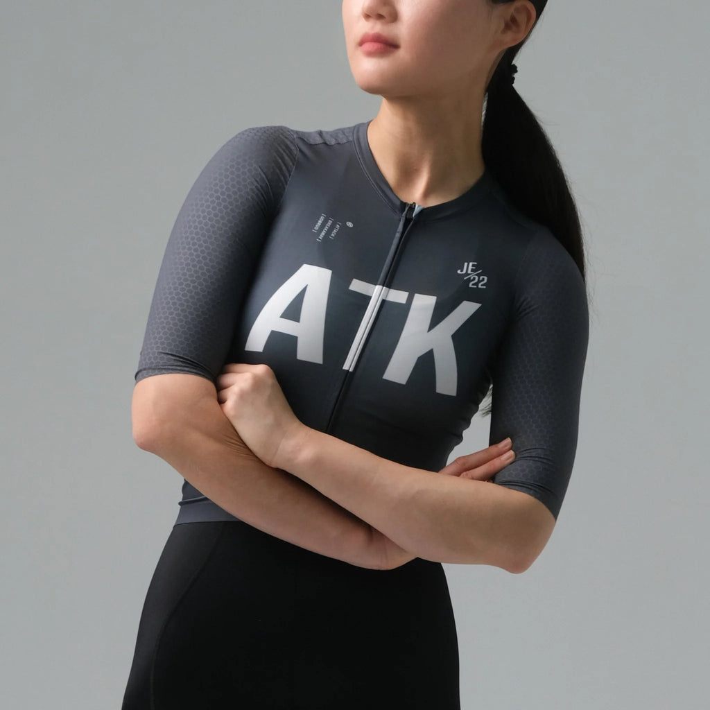 ATK Women's performance short sleeves Jersey - Iron Grey